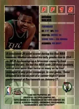 Back of Antoine Walker