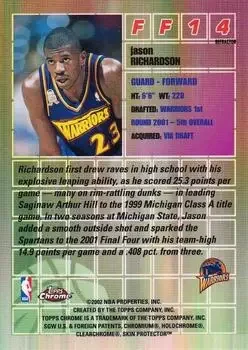 Back of Jason Richardson