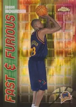2001-02 Topps Chrome #FF14 Fast and Furious Refractors Jason Richardson