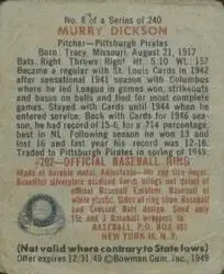 Back of Murry Dickson