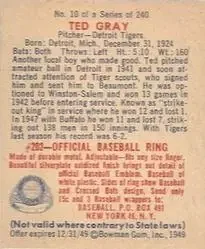 Back of Ted Gray