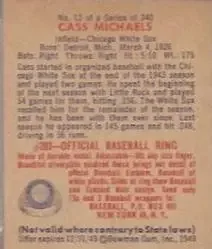 Back of Cass Michaels