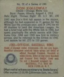 Back of Don Kolloway