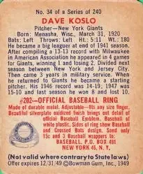 Back of Dave Koslo