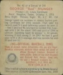 Back of George Munger