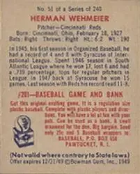Back of Herman Wehmeier