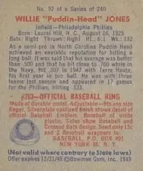 Back of Willie Jones