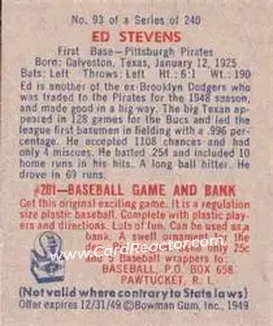 Back of Ed Stevens