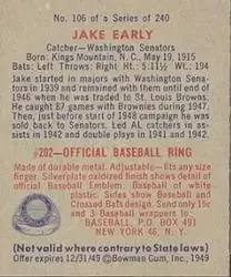 Back of Jake Early