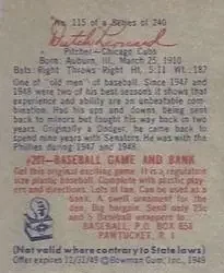 Back of Emil Leonard