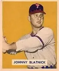 1949 Bowman #123 Johnny Blatnik