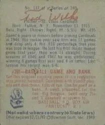 Back of Ted Wilks