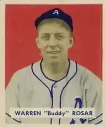 1949 Bowman #138 Warren Rosar