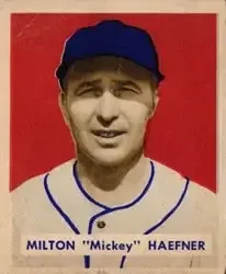 1949 Bowman #144 Mickey Haefner