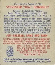 Back of Sylvester Donnelly