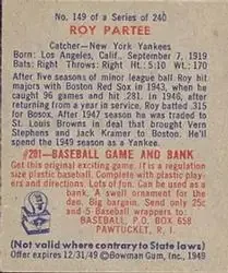 Back of Roy Partee