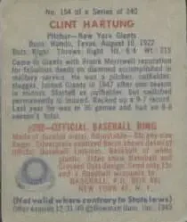 Back of Clint Hartung