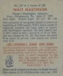 Back of Walt Masterson