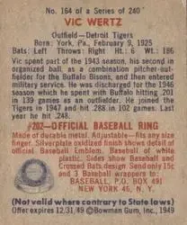 Back of Vic Wertz
