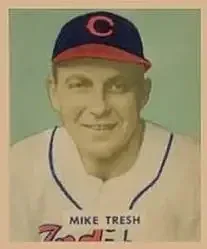 1949 Bowman #166 Mike Tresh
