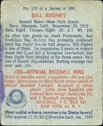 Back of Bill Rigney