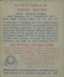 Back of Tommy Brown