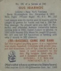 Back of Gus Niarhos
