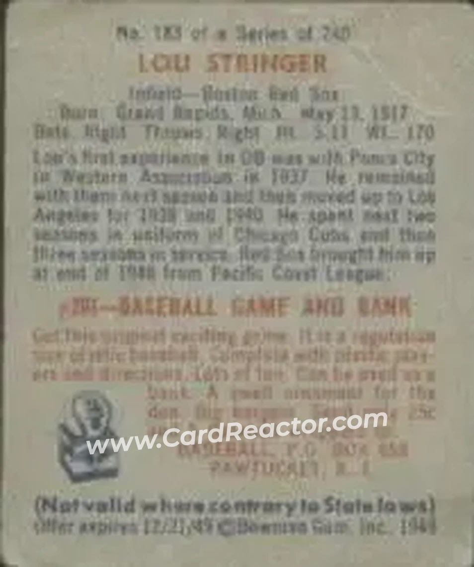 Back of Lou Stringer