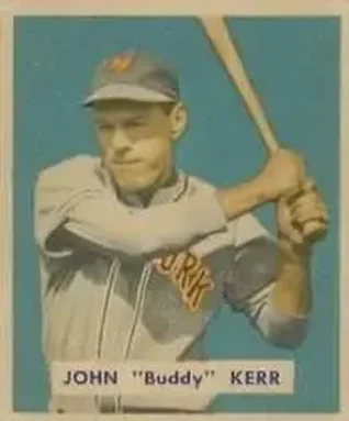 1949 Bowman #186 John "Buddy" Kerr