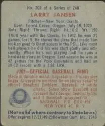 Back of Larry Jansen