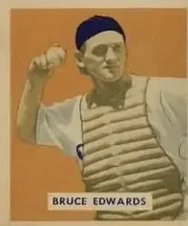 1949 Bowman #206 Bruce Edwards
