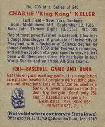 Back of Charlie Keller