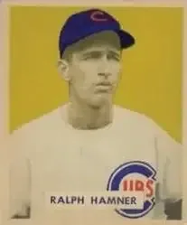 1949 Bowman #212 Ralph Hamner