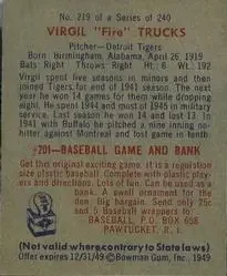 Back of Virgil "Fire" Trucks