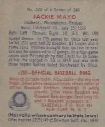 Back of Jackie Mayo