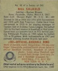 Back of Bill Salkeld