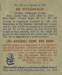 Back of Eddy FitzGerald