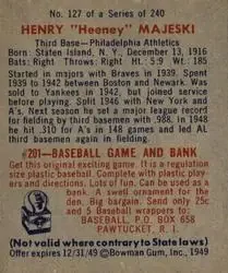 Back of Hank Majeski
