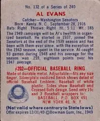 Back of Al Evans
