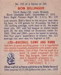 Back of Bob Dillinger