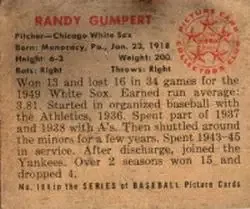 Back of Randy Gumpert