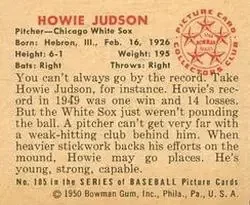 Back of Howie Judson