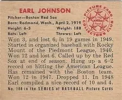Back of Earl Johnson
