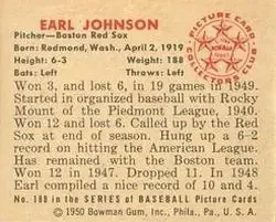 Back of Earl Johnson