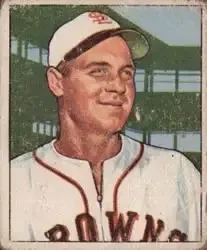 1950 Bowman #190 Ken Wood