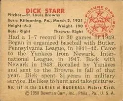 Back of Dick Starr