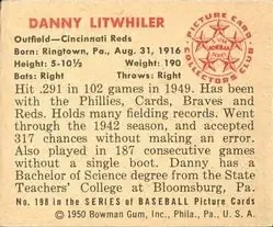 Back of Danny Litwhiler