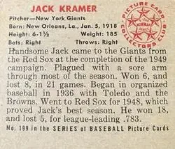 Back of Jack Kramer