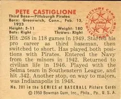 Back of Pete Castiglione