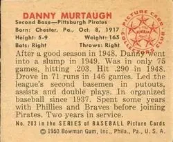 Back of Danny Murtaugh